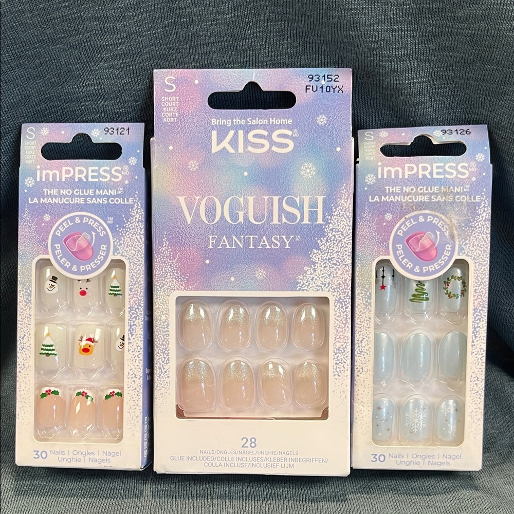 BUNDLE Kiss imPRESS Voguish Fantasy Nail Set - Holiday Collection